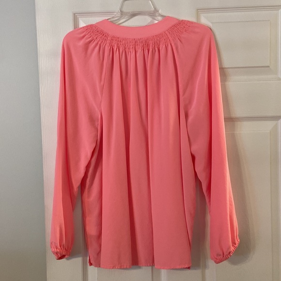 Lilly Pulitzer Elsa 100% silk blouse size XL - Picture 6 of 12